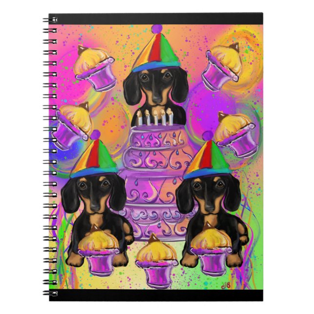 Black and Tan Dachshund Notebook (Front)