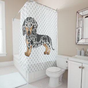 Black And Tan Dapple Short Hair Dachshund & Paws