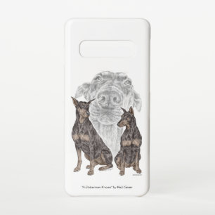 Black and Tan Doberman Dogs Samsung Galaxy Case