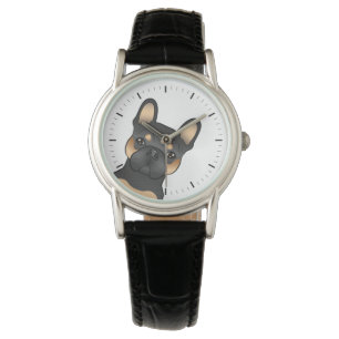 Black And Tan French Bulldog / Frenchie Cute Dog Watch
