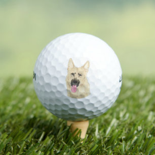 Black and Tan German Shepherd Golf Balls