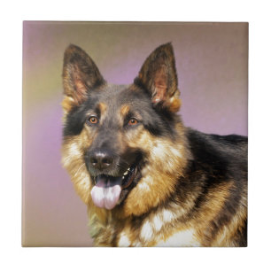 Black and Tan GSD Tile