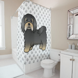 Black And Tan Havanese Cute Cartoon Dog