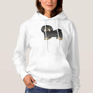 Black And Tan Havanese Cute Cartoon Dog Hoodie