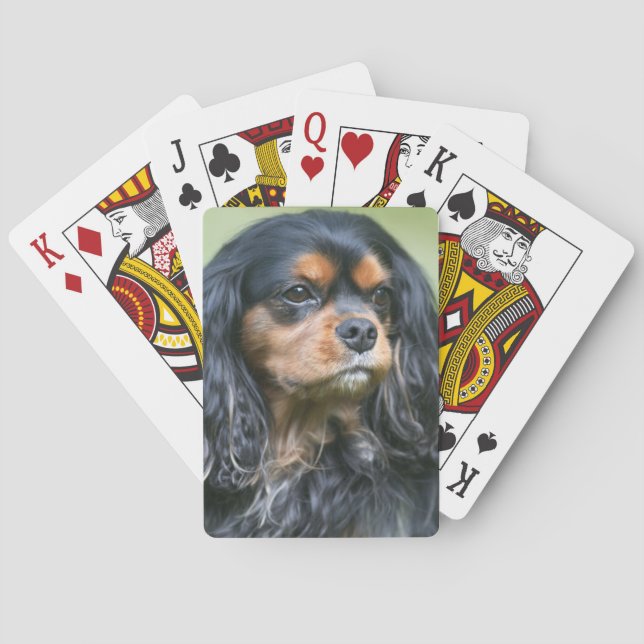 Black And Tan King Charles Spaniel Playing Cards (Back)