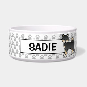 Black And Tan Shiba Inu Cute Dog With Pet's Name