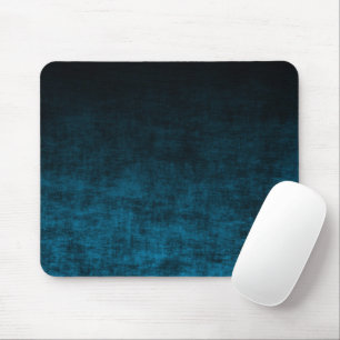Black and Teal Grunge Ombre Texture Mouse Pad