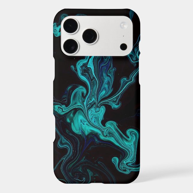 Black and Teal mixture of colors (Back)