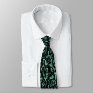 Black and Teal Tie