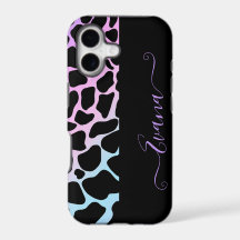 Black and union theme Cow Spots custom name