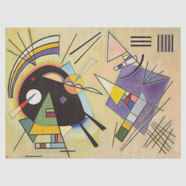 Black and Violet by Wassily Kandinsky Tissue Paper (Front)