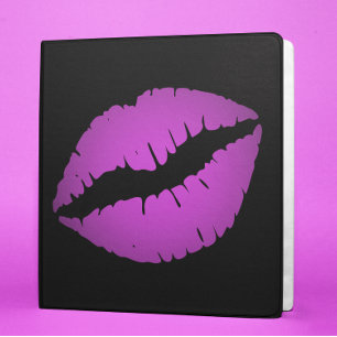Black and Violet Purple Ombre Lipstick Binder