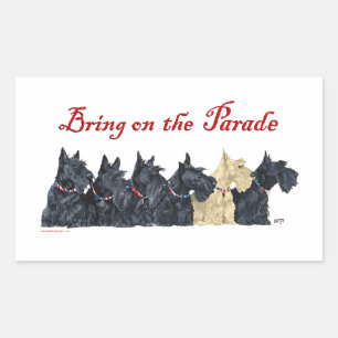 Black and Wheaten Scottish Terriers Sticker