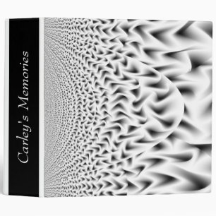 Black and White2 Scallop Custom Binder