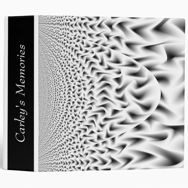 Black and White2 Scallop Custom Binder (Front/Spine)