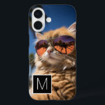 Black and White 1 Photo Collage Custom Monogram iPhone 16 Case<br><div class="desc">You can use Instagram photos for this design. Use three square photos to create a unique and personal gift.  If you need to adjust the pictures,  click on the customize tool to make changes.</div>