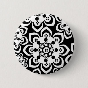 black and white 2 inch round button