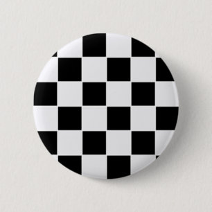 Black and white 2 inch round button