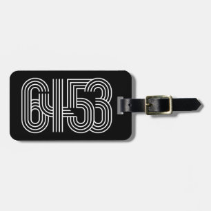 Black and White 6453 Acrylic Luggage Tag