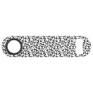 Black and White 80s Flair Bar Key