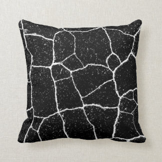 Black and White Abstract Art Painting Throw Pillow