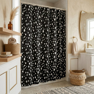 Black and White Abstract Dots