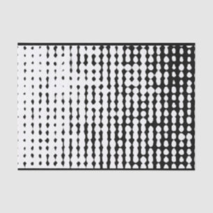Black and White Abstract Dots Tissue Paper