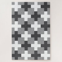 Black and White Abstract Geometric Pattern