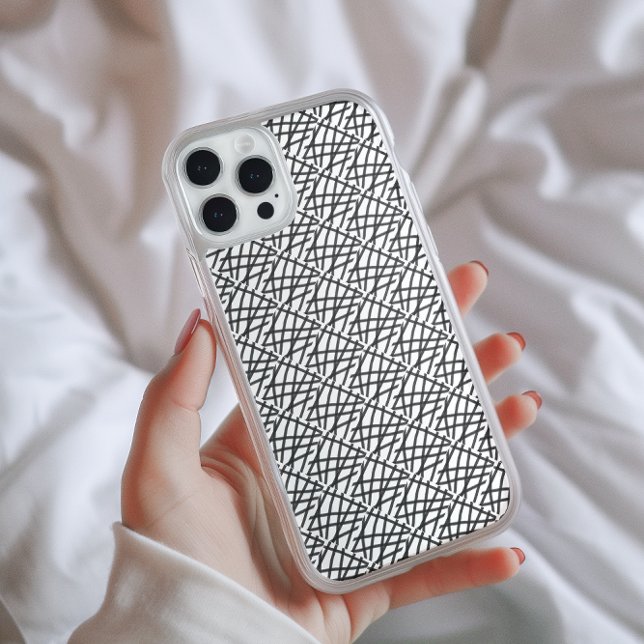 Black and White Abstract Lines  Case-Mate iPhone Case (Creator Uploaded)