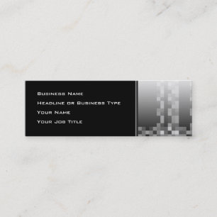 Black and White Abstract Modern Design. Mini Business Card
