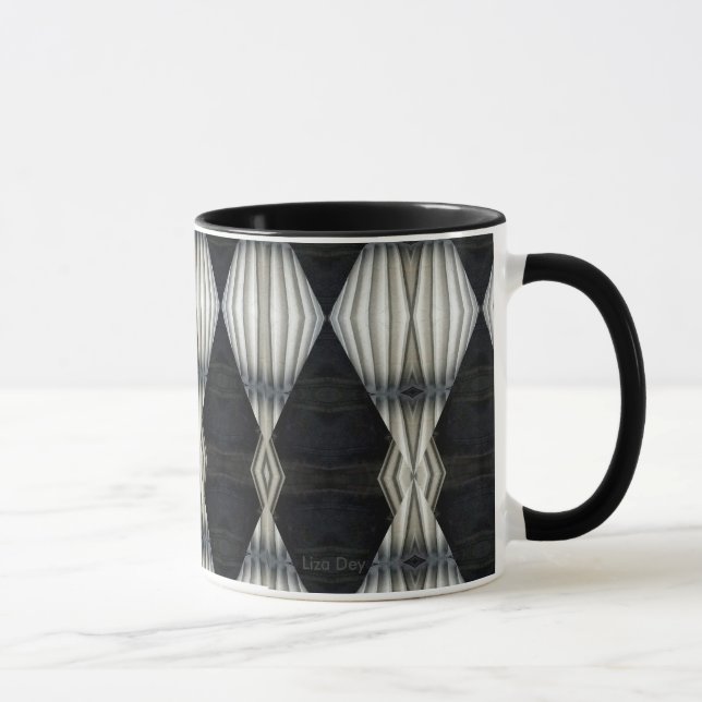Black and White Abstract Mug 2 (Right)