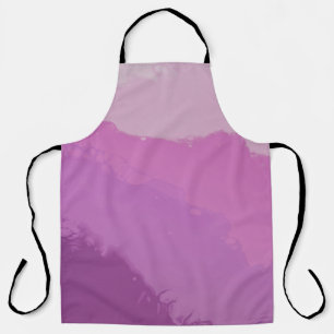 BLACK AND WHITE ABSTRACT PAINTING APRON