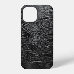 BLACK AND WHITE ABSTRACT PAINTING iPhone 12 CASE