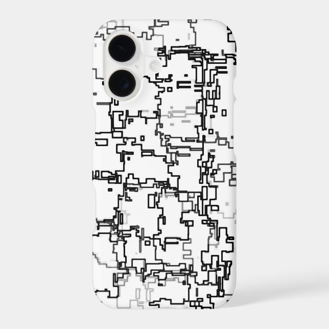Black and White Abstract Pattern (Back)