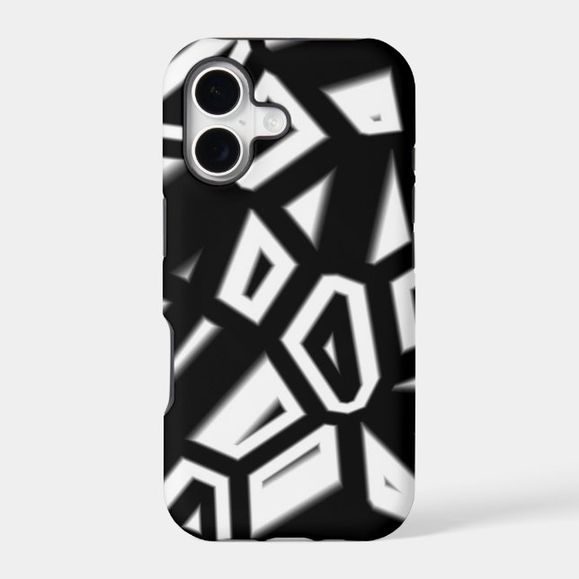Black and white abstract pattern case for iPhone 5 (Back)