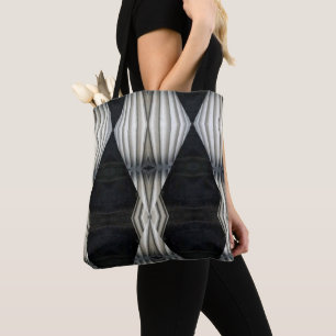 Black and White Abstract Tote Bag