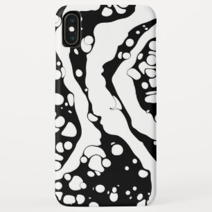 Black and White Abstraction iPhone XS Max Case