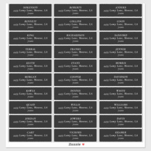 BLACK AND WHITE Address Labels