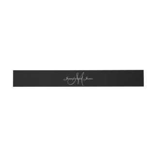 Black and White Affair | Wedding Belly Band Invitation Belly Band