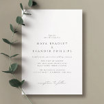 Black and White | Airy Minimalist Classic Wedding Invitation<br><div class="desc">Simple black and white wedding invitations with calligraphy script accents.</div>