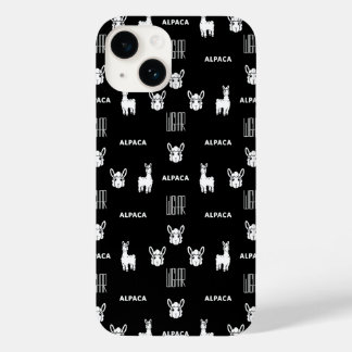 Black and White Alpaca iPhone 14 Cases by Wighar
