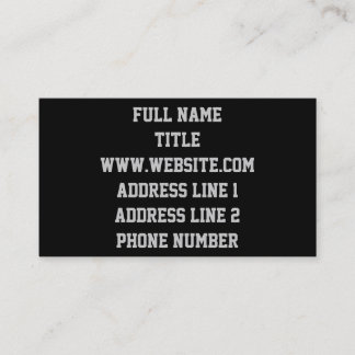 Black and White American Flag Business Card