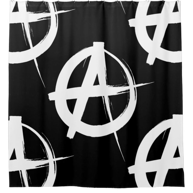 black and white anarchy symbol (Front)