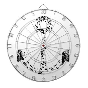 Black and White Anchor Leopard Eye Overlay 3 Dartboard