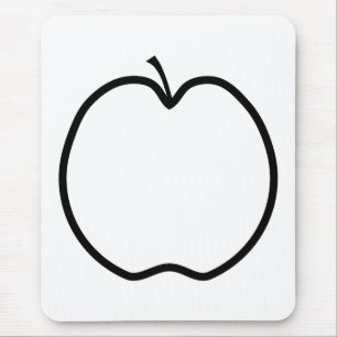 Black and White Apple. Mouse Pad