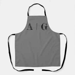 Black and White Apron- Customizable Apron