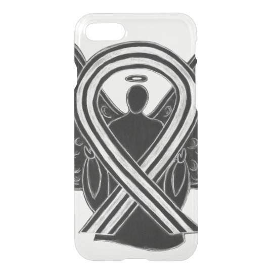 Black and White Awareness Ribbon iPhone 7 Case