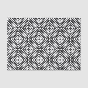 Black and White Aztec Design Tissue Paper