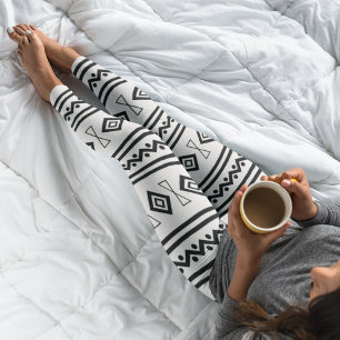 Black And White Aztec Leggings