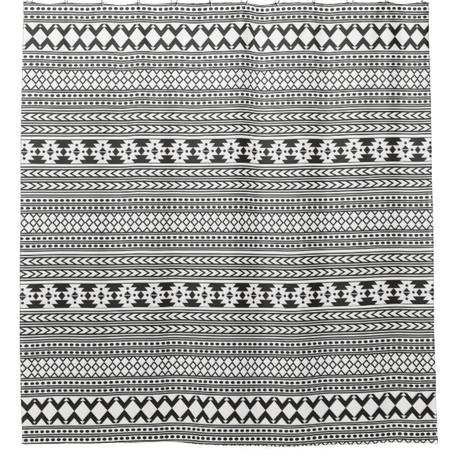 Black And White Aztec Pattern Southwestern Style (Front)
